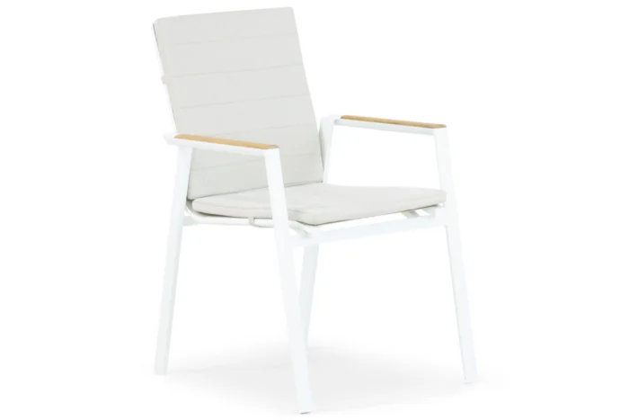 Lifestyle Garden Furniture Fiora dining tuinstoel met kussen - Wit