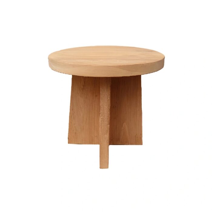 Buitengewoon de boet Capivara Teak Salontafel dia50 cm – bruin