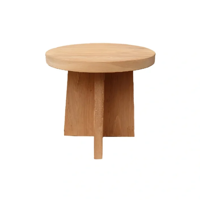 Buitengewoon de boet Capivara Teak Salontafel dia50 cm - bruin