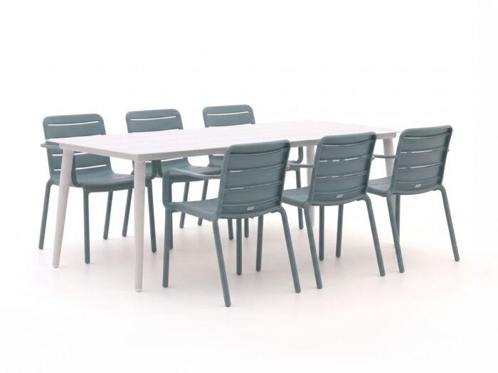 Forza Furniture Forza Narni/Sora 220cm dining tuinset 7-delig stapelbaar Laagste prijsgarantie!