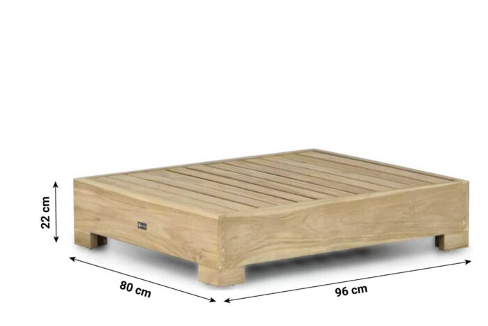 Santika Furniture Levante lounge/side table – Old teak greywash