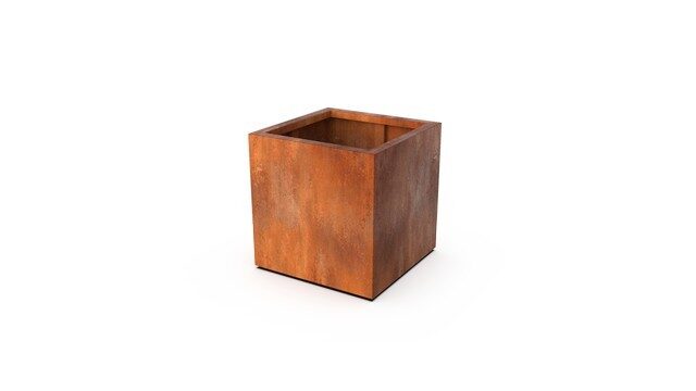 Geroba Plantenbak Artesa roestkleurig 80x80x60 cm – bruin