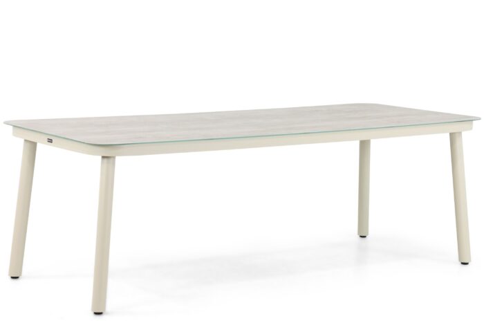 Lifestyle Garden Furniture Tavano dining tuintafel 220 x 90 cm – Taupe-naturel-bruin
