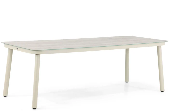 Lifestyle Garden Furniture Tavano dining tuintafel 220 x 90 cm - Taupe-naturel-bruin
