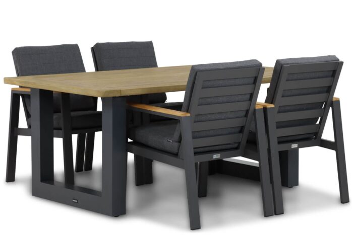 Lifestyle Garden Furniture Marietta/Talai 180 cm dining tuinset 5-delig – Grijs-antraciet