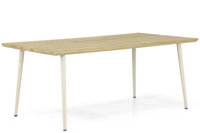 Lifestyle Garden Furniture Montana dining tuintafel 180 x 100 cm – Taupe-naturel-bruin