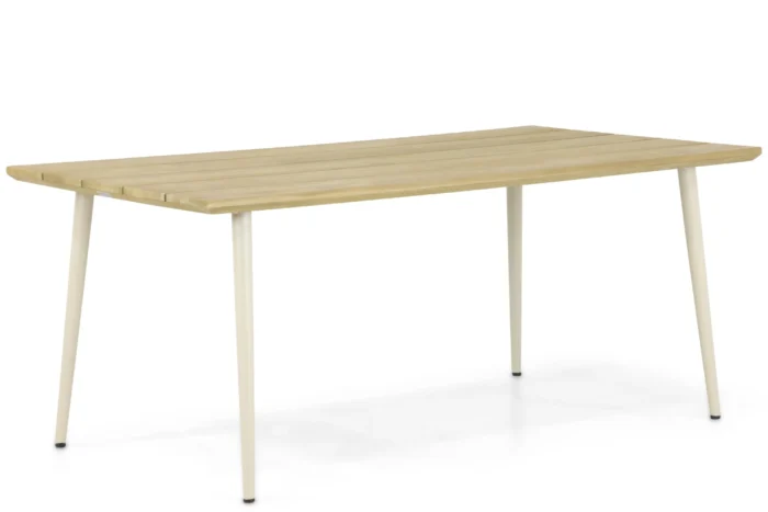 Lifestyle Garden Furniture Montana dining tuintafel 180 x 100 cm - Taupe-naturel-bruin