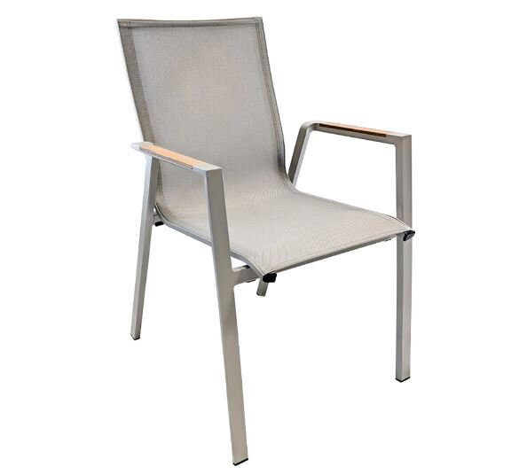 Trestino Altona Tuinstoel Silver Grey – grijs