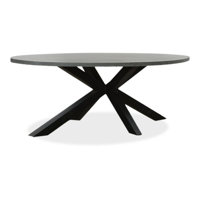 BUITEN living Stockholm dining tuintafel 8 personen | polystone + staal | betonlook | 280cm