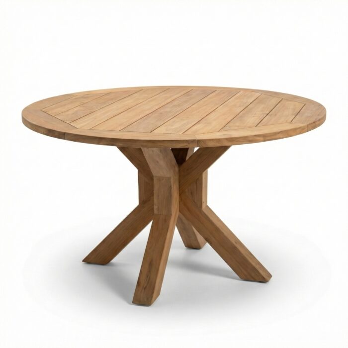 BUITEN living Genua dining tuintafel 4 personen | teakhout | Natural Teak | 120cm rond