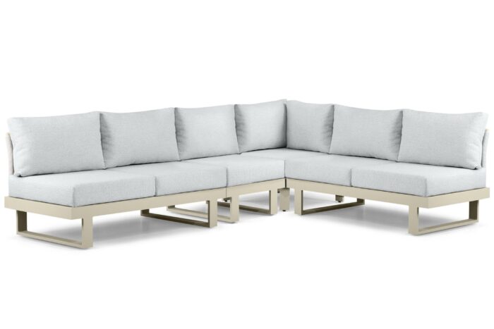 Lifestyle Garden Furniture Lorenzo hoek loungeset 4-delig – Taupe-naturel-bruin
