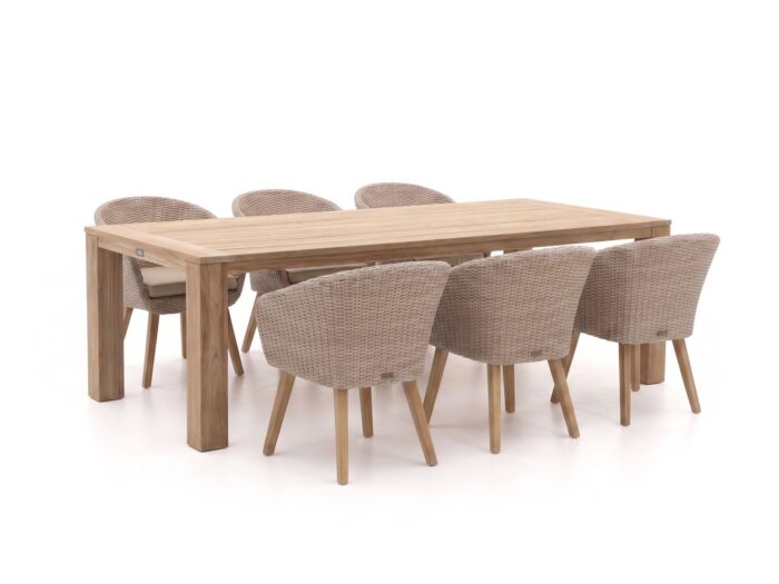 Intenso Furniture Intenso Tropea/ROUGH-X 240cm dining tuinset 7-delig Laagste prijsgarantie! – Bruin