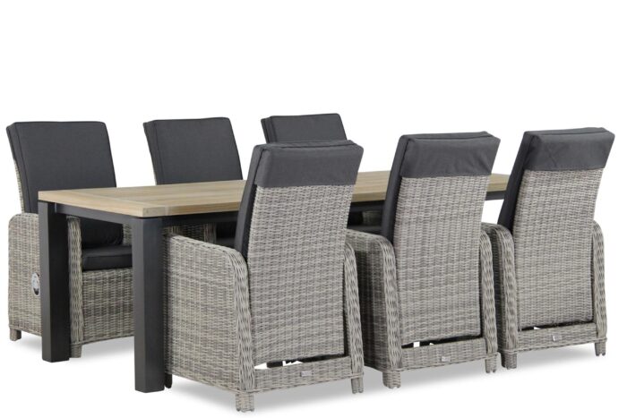 Garden Collections Bello/Veneto 230 cm dining tuinset 7-delig – Grijs-antraciet