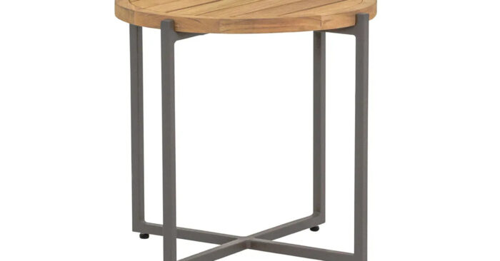 Apple Bee | Koffietafel Condor Ø54 x 50(h) cm | Taupe-Teak