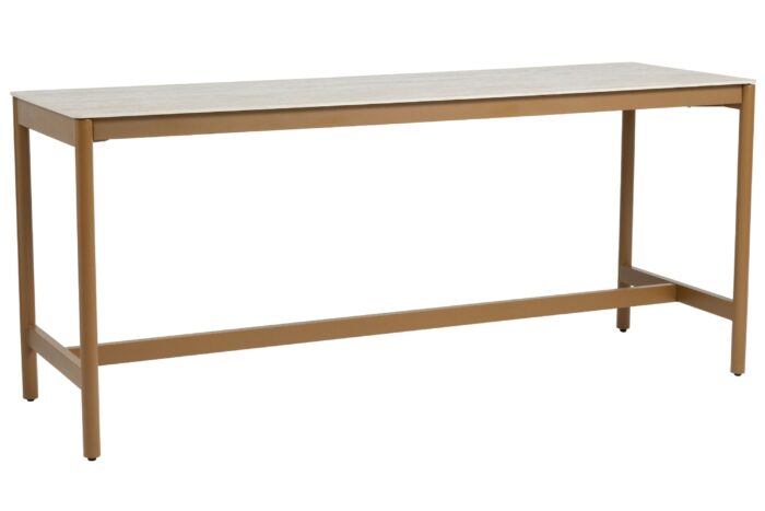 4 Seasons Outdoor Seasons Soho high dining table ceramic 220 X 75 X 95 amber – Taupe-naturel-bruin