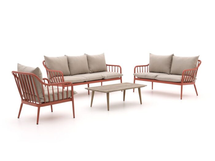Manifesto Furniture Manifesto Celante/ROUGH-K stoel-bank loungeset 4-delig Laagste prijsgarantie! – Rood