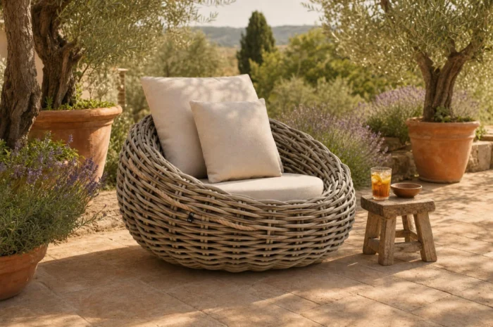 Apple Bee Cocoon lounge tuinstoel - Zand/Beige