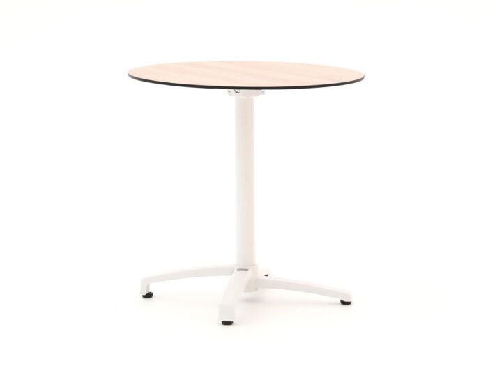 Bellagio tuinmeubelen Bellagio Canzo klaptafel ø 80cm (h:73cm) Laagste prijsgarantie! – Wit