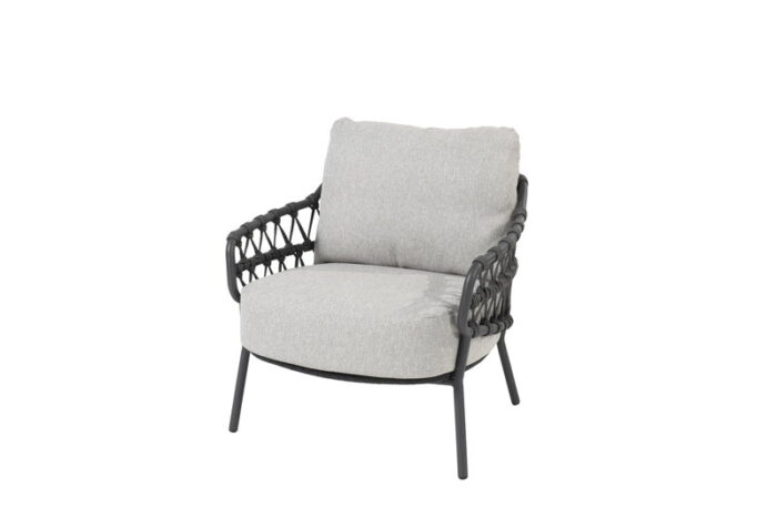 4so Calpi Low Diningstoel Antracite – zwart