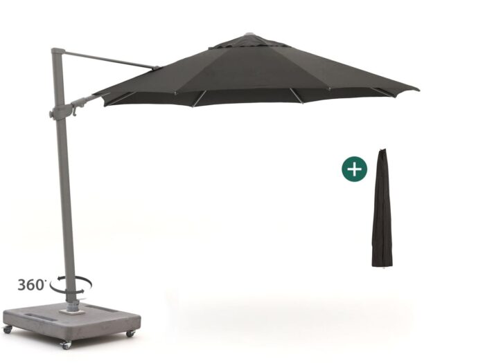 Shadowline Austin zweefparasol ø 350cm – Zwart
