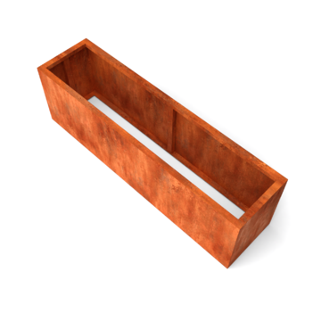 Geroba Artesa rechthoekige plantenbakken cortenstaal 2000x500x600 mm – bruin