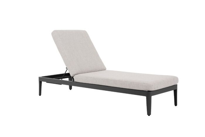 Lifestyle Garden Furniture Mateo ligbed met kussen antraciet/earth – Grijs-antraciet