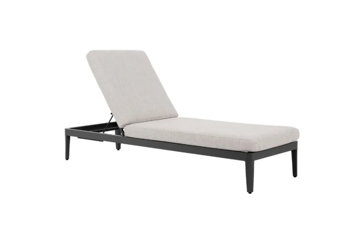 Lifestyle Garden Furniture Mateo ligbed met kussen antraciet/earth - Grijs-antraciet