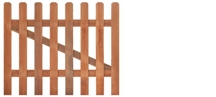 Tuindeco Tuinhekdeur recht hardhout 90 cm – hout