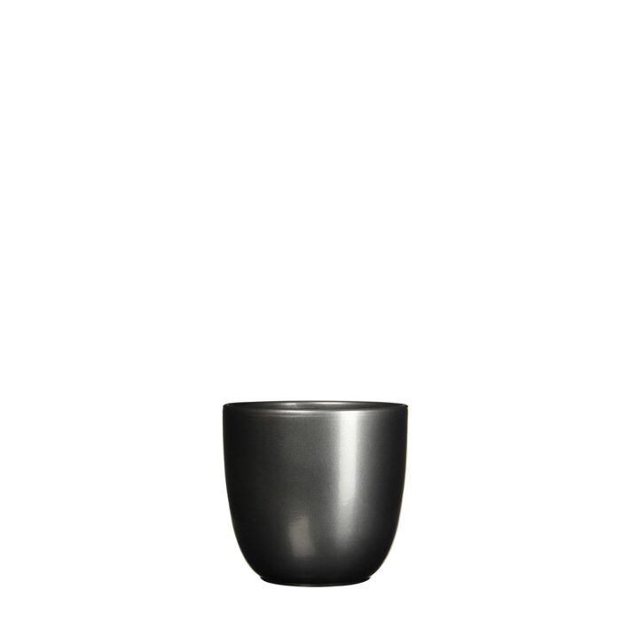 Mica decorations Bloempot Pot rond es/9 tusca 9 x 10 cm antraciet Mica – zwart