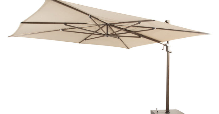 4 Seasons Outdoor | Finca Zweefparasol 400 x 300 cm | Wenge Frame Beach