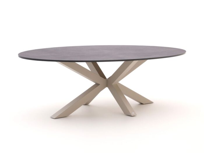 Bellagio tuinmeubelen + 10% kassakorting | Bellagio Induno Ellips dining tuintafel 280x130cm – Taupe