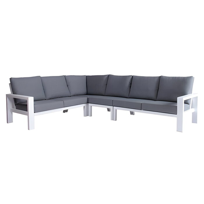 Buitengewoon de boet Benton Hoek Loungebank Wit
