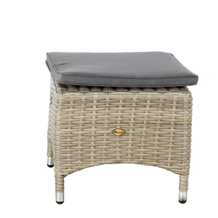 Oosterik home Hocker Kingston Trout Grey - grijs