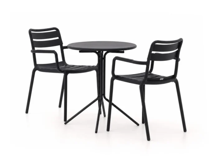 Forza Furniture Vico/Aziano ø60cm dining tuinset 3-delig stapelbaar