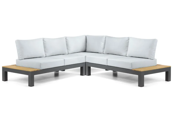 Lifestyle Garden Furniture Vittoria hoek loungeset 3-delig - Grijs-antraciet