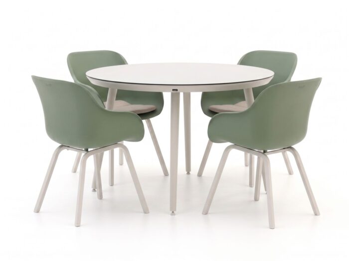 Hartman tuinmeubelen Le Soleil Element/Sophie Studio ø128cm dining tuinset 5-delig – Groen