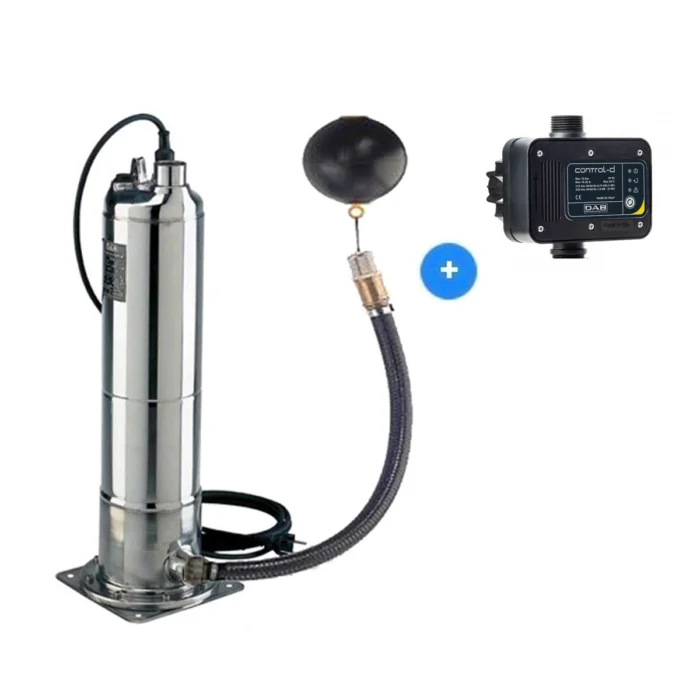 Dab Kit Pulsar Dry 30/50 M-NA + Control-D Regenwaterpomp - Groen/ zwart / RVS