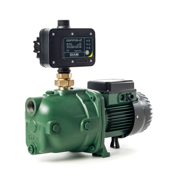 Dab Jet 102 M + Control-D Hydrofoorpomp – Groen/ zwart / RVS