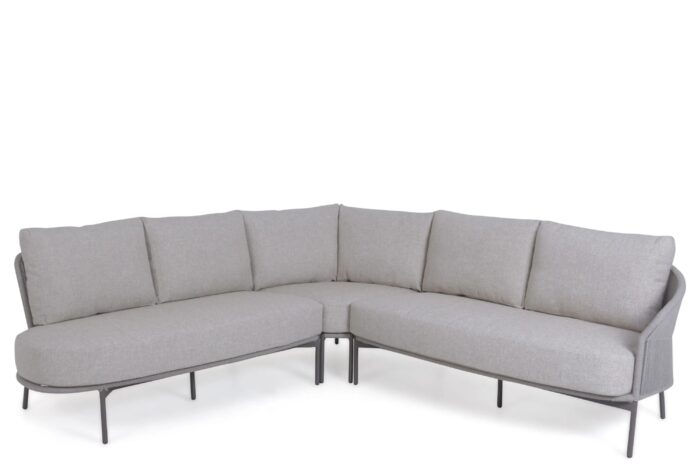 4 Seasons Outdoor Florence hoek loungeset 3-delig – Taupe-naturel-bruin