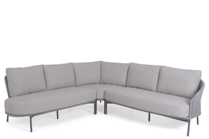 4 Seasons Outdoor Florence hoek loungeset 3-delig - Taupe-naturel-bruin
