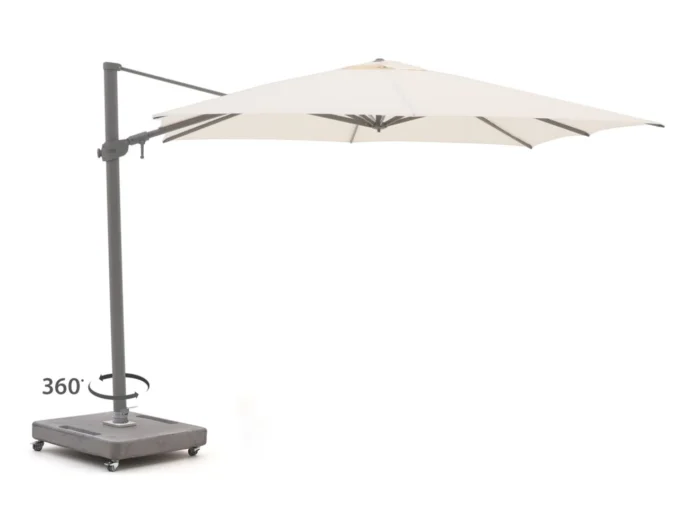 Shadowline Austin zweefparasol 300x300cm - Wit