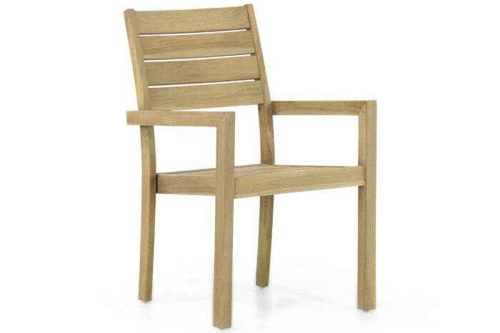Garden Collections Liverpool dining tuinstoel stapelbaar – Old teak greywash