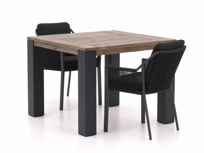 Tierra Outdoor Liv/ROUGH-X 100cm dining tuinset 3-delig stapelbaar