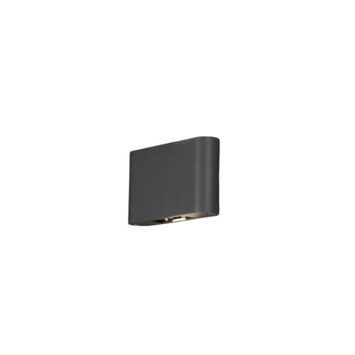 Konstsmide Wandarmatuur chieri 2x6W grijs 11 cm