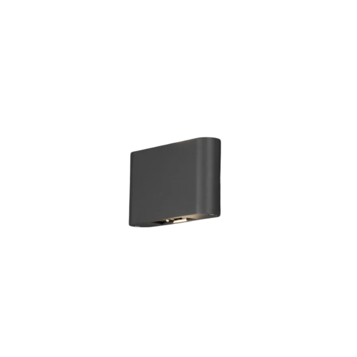 Konstsmide Wandarmatuur chieri 2x6W grijs 11 cm