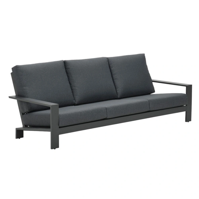 Garden impressions Lincoln 3zits Loungebank Reflex Black – grijs