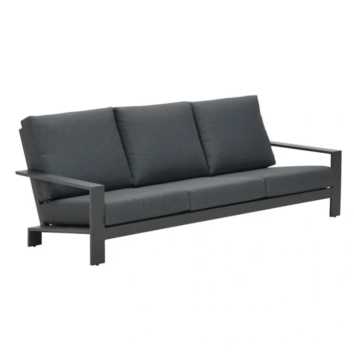 Garden impressions Lincoln 3zits Loungebank Reflex Black - grijs