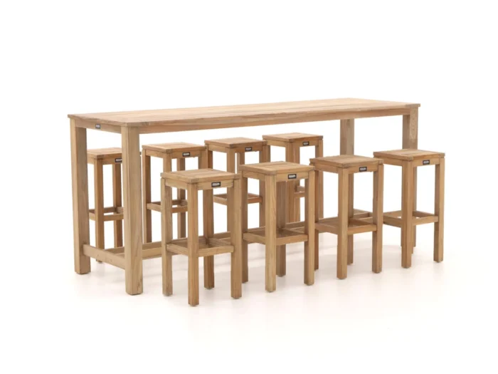 ROUGH Furniture ROUGH-X 240cm barset 9-delig - Bruin