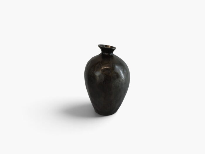 Buitengewoon de boet Vase Aluminium Ant.Sm.Black L 26x42cm