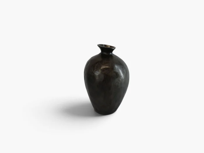 Buitengewoon de boet Vase Aluminium Ant.Sm.Black L 26x42cm